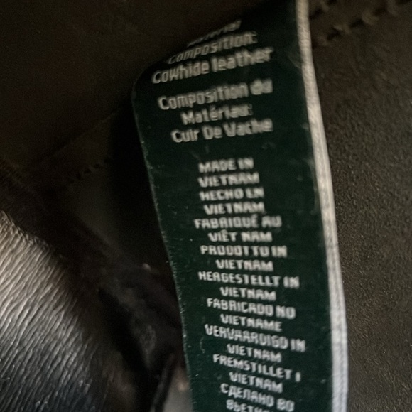 Ralph Lauren, black, leather hobo purse with 2 handles - Picture 7 of 10